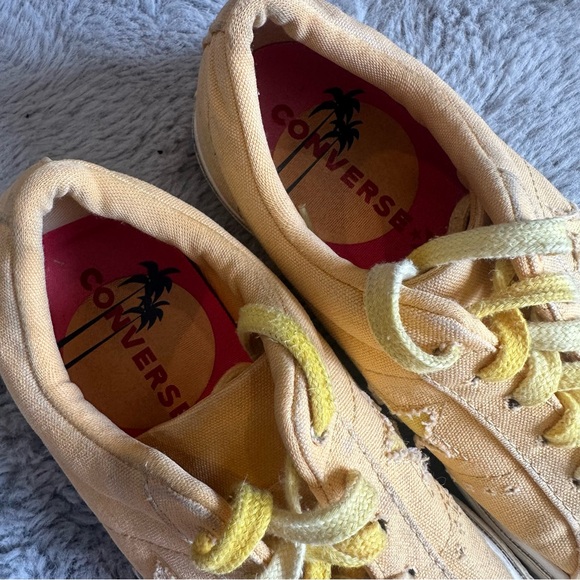 Converse ONE STAR LOW 'SUNBAKED' Yellow Sneakers Shoes - Picture 9 of 10